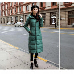 Miss Q Winter Long Bomber Parka Puffer jackets for women