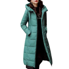 Miss Q Winter Long Bomber Parka Puffer jackets for women
