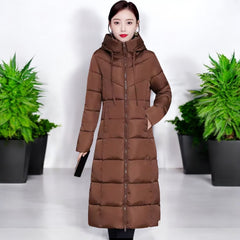 Miss Q Winter Long Bomber Parka Puffer jackets for women
