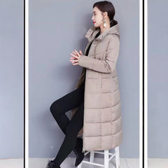 Miss Q Winter Long Bomber Parka Puffer jackets for women