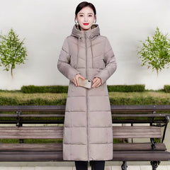 Miss Q Winter Long Bomber Parka Puffer jackets for women