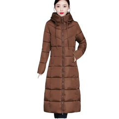 Miss Q Winter Long Bomber Parka Puffer jackets for women
