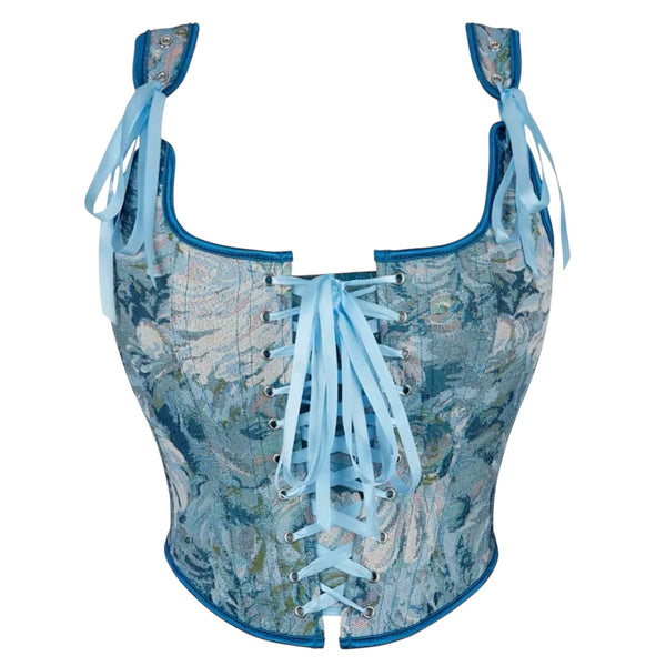 Mel Tank Corset Crop Top Bustier Cami Top