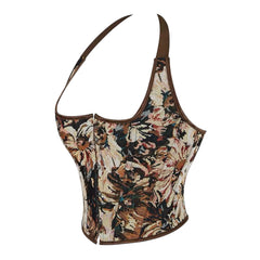 Zayla Tank Corset Crop Top Bustier Cami Top