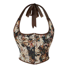 Zayla Tank Corset Crop Top Bustier Cami Top