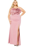 High Quality Sophia Plus Size Pink Blush Dress