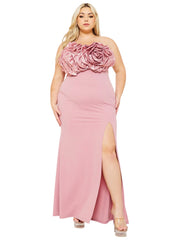 High Quality Sophia Plus Size Pink Blush Dress