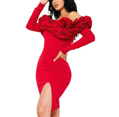 High Quality Alicia Ruffle Dress for Women