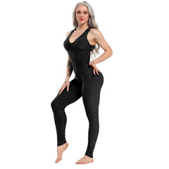 Brazilian Bubble Wrinkle Gym Fitness Workout sexy Jumpsuit