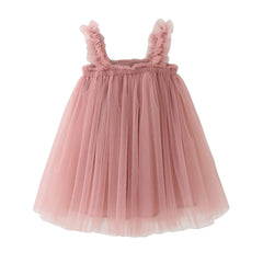 Amelia Party Birthday Wedding Mesh Light Tutu Dress for Girls Kids