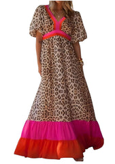 Stacey Brown Leopard Print All Size Plus Size Gorgeous Dress