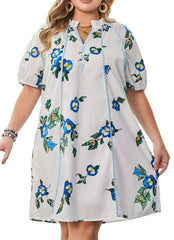 Malia Summer Floral Plus Size Dress for Women