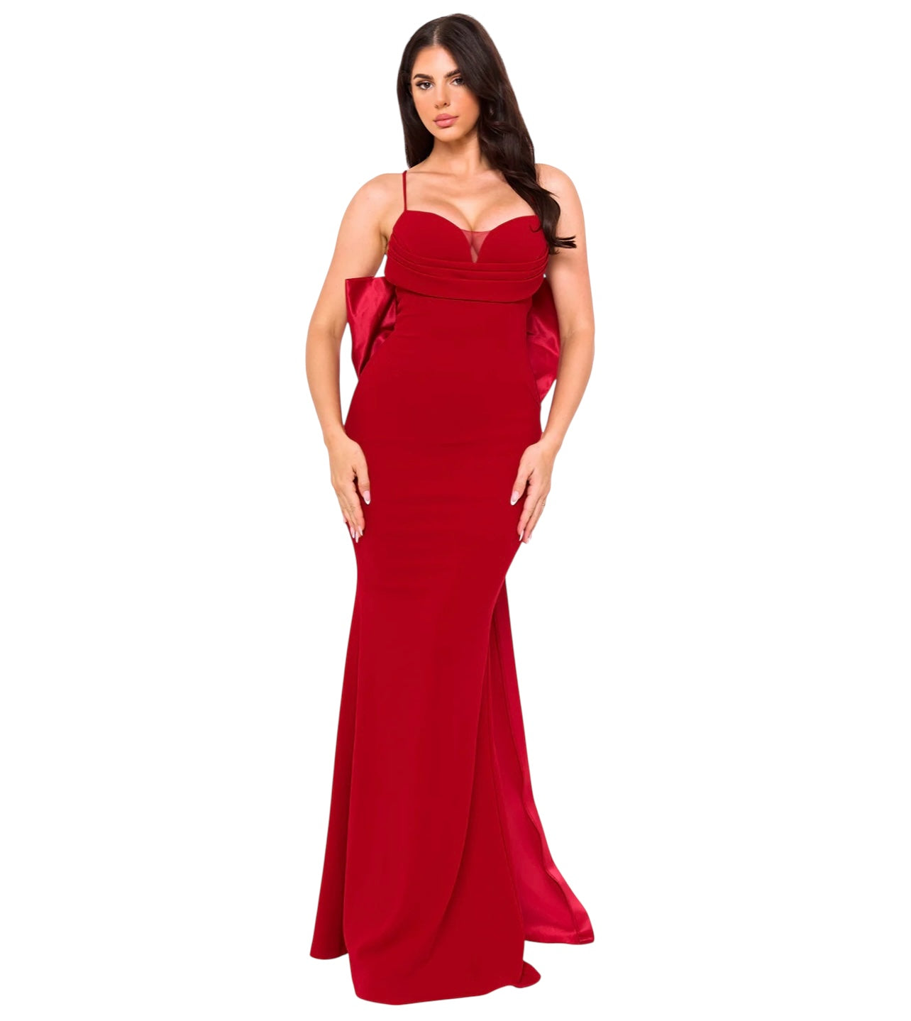 Wardrobenthings Bow on the Back High Quality Luxury Dress