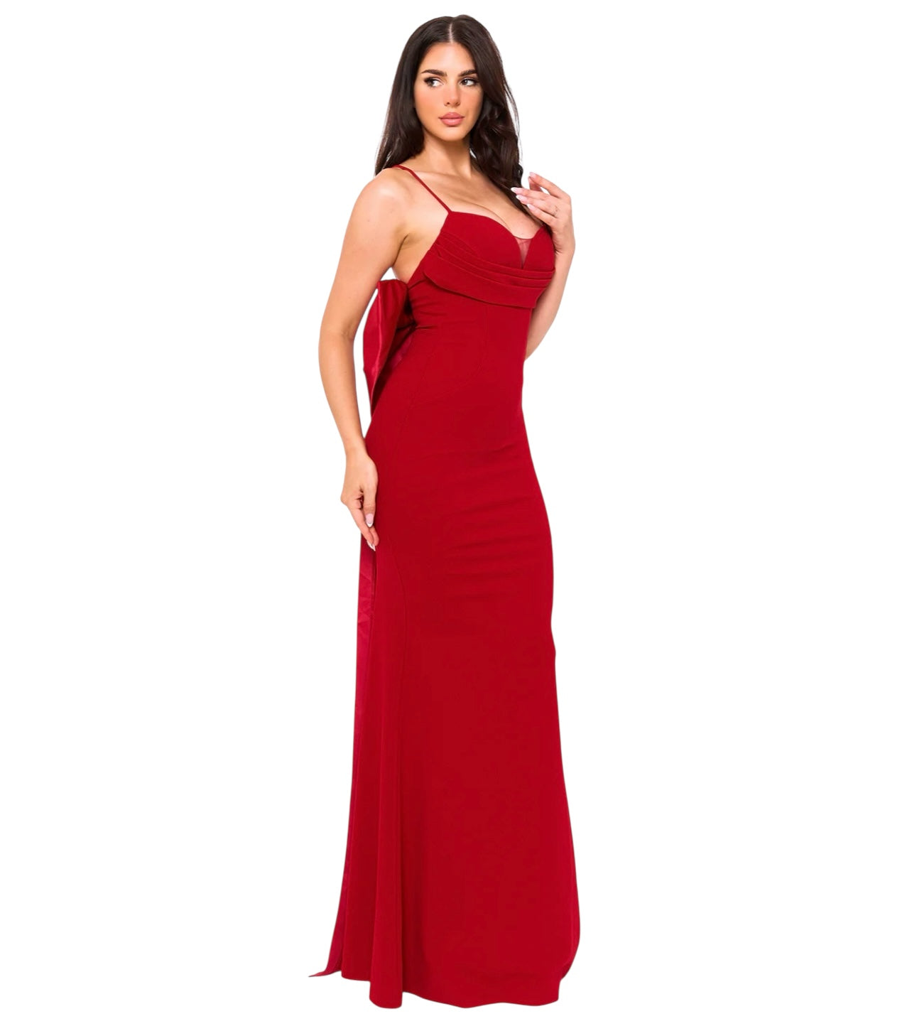 Wardrobenthings Bow on the Back High Quality Luxury Dress