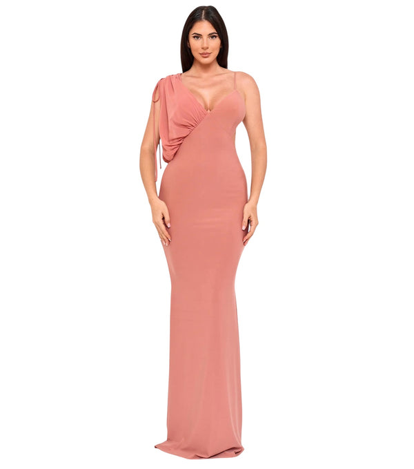 Glam Spaghetti Straps High Quality Luxury Dress