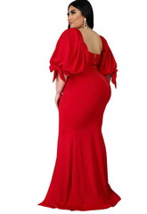 Glam Luxury High Quality HER Plus Size Dress with a Slit