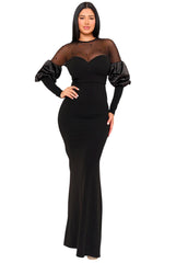 Glam Luxury High Quality Moves Girlie Black Evening Dress for women