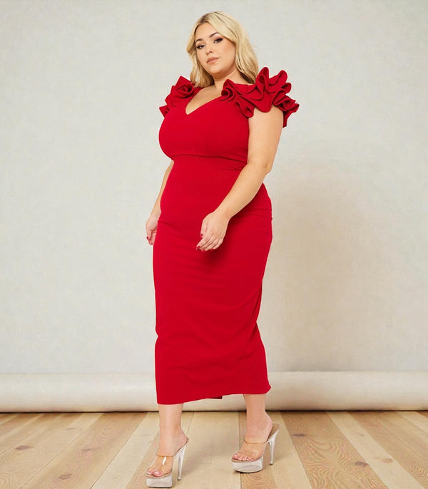 Midi Stylish I Am Gorgeous All Size Plus Size Dress for Women
