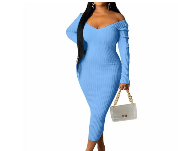 Olivia Pretty Girl Ribbed Dress