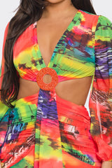 Glam Luxury High Quality Laura Red Flowery Summer Dress for women