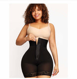 High Resistance Compression Tummy Shaper Shorts with Hooks