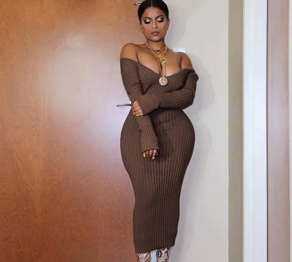 Olivia Pretty Girl Ribbed Dress