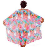 Colourful Print Beach Cover Up