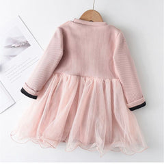 Fur ribbed Mesh Kids Children's Dress online South Africa