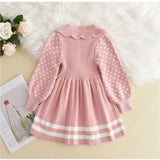 Pink Alicia Midi Kids Girls Dress