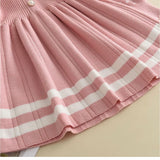 Pink Alicia Midi Kids Girls Dress