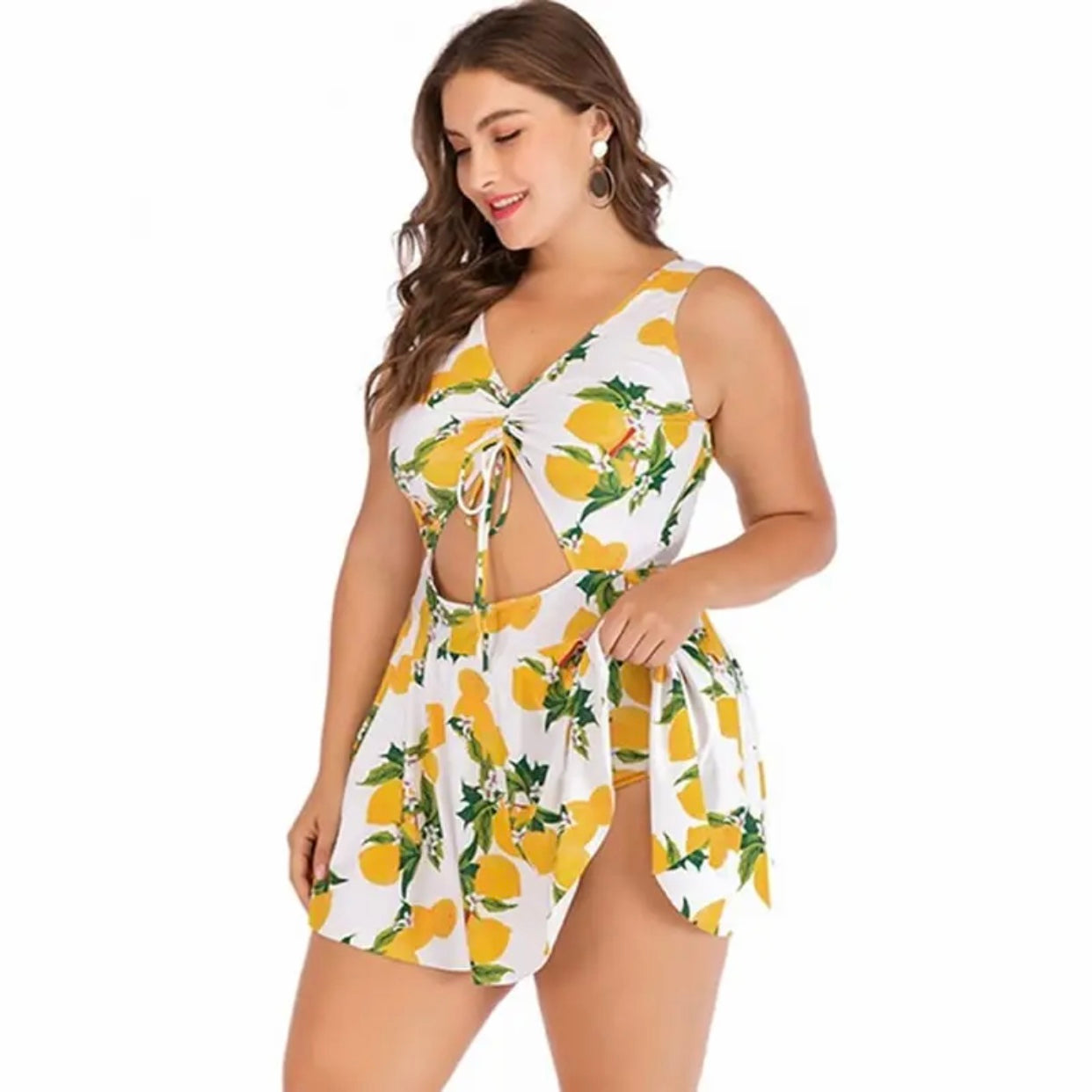 Lemons Plus Size Swimsuit