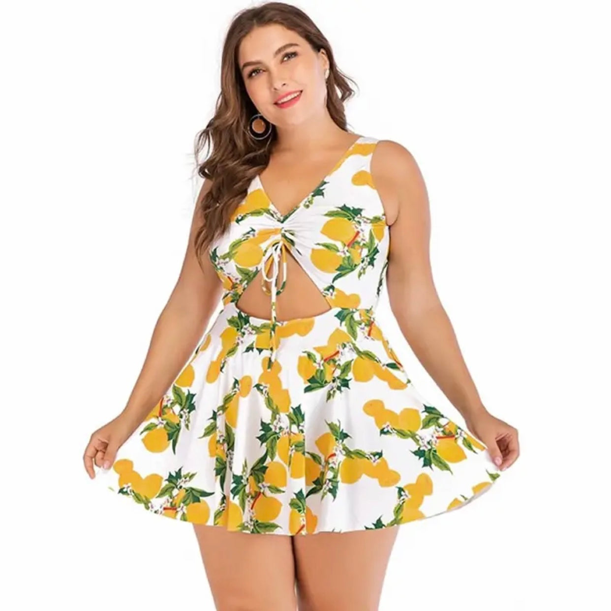 Lemons Plus Size Swimsuit