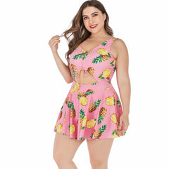 Pink Pineapples Plus Size Swimsuit