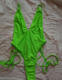 Neon Thong Swimsuit