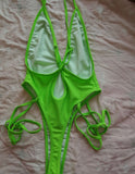 Neon Thong Swimsuit