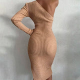 We Move One Arm Girl Ribbed Dress