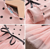 Pink Polka Girls Dress