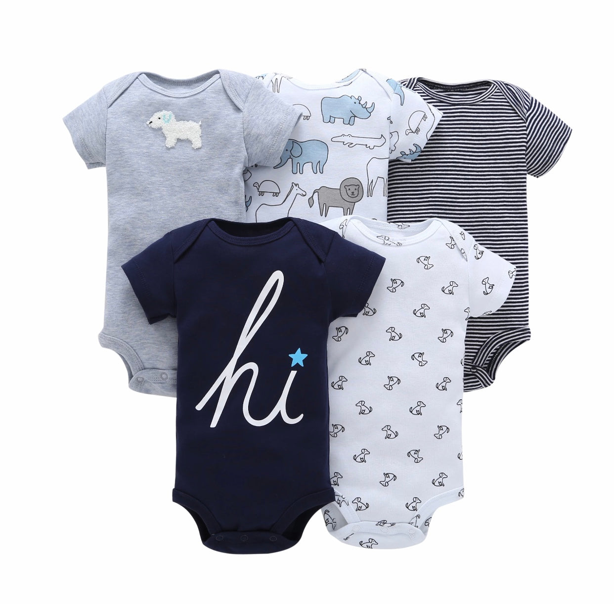 Hi Baby Multi Romper set