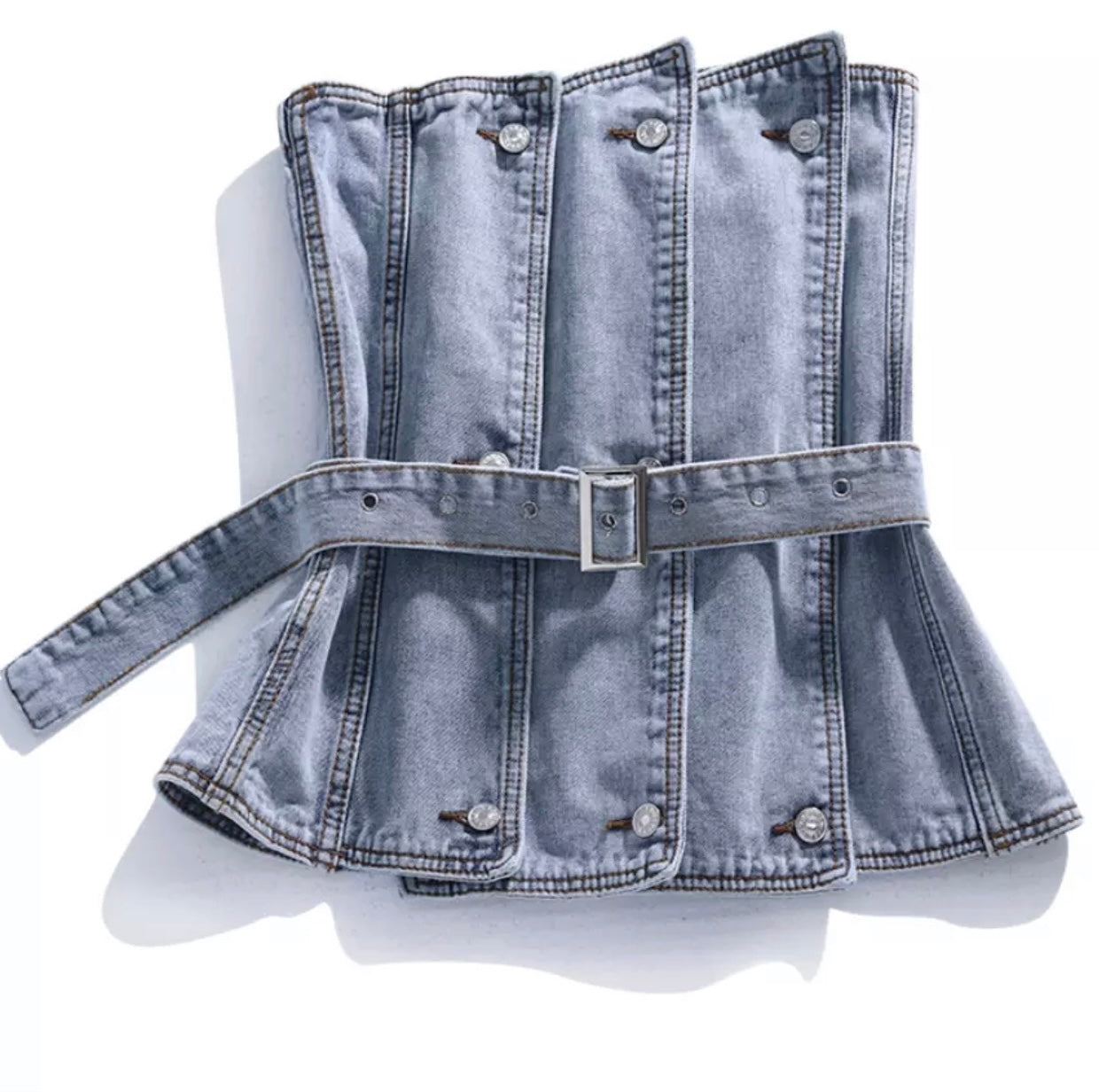 Armless Denim Top