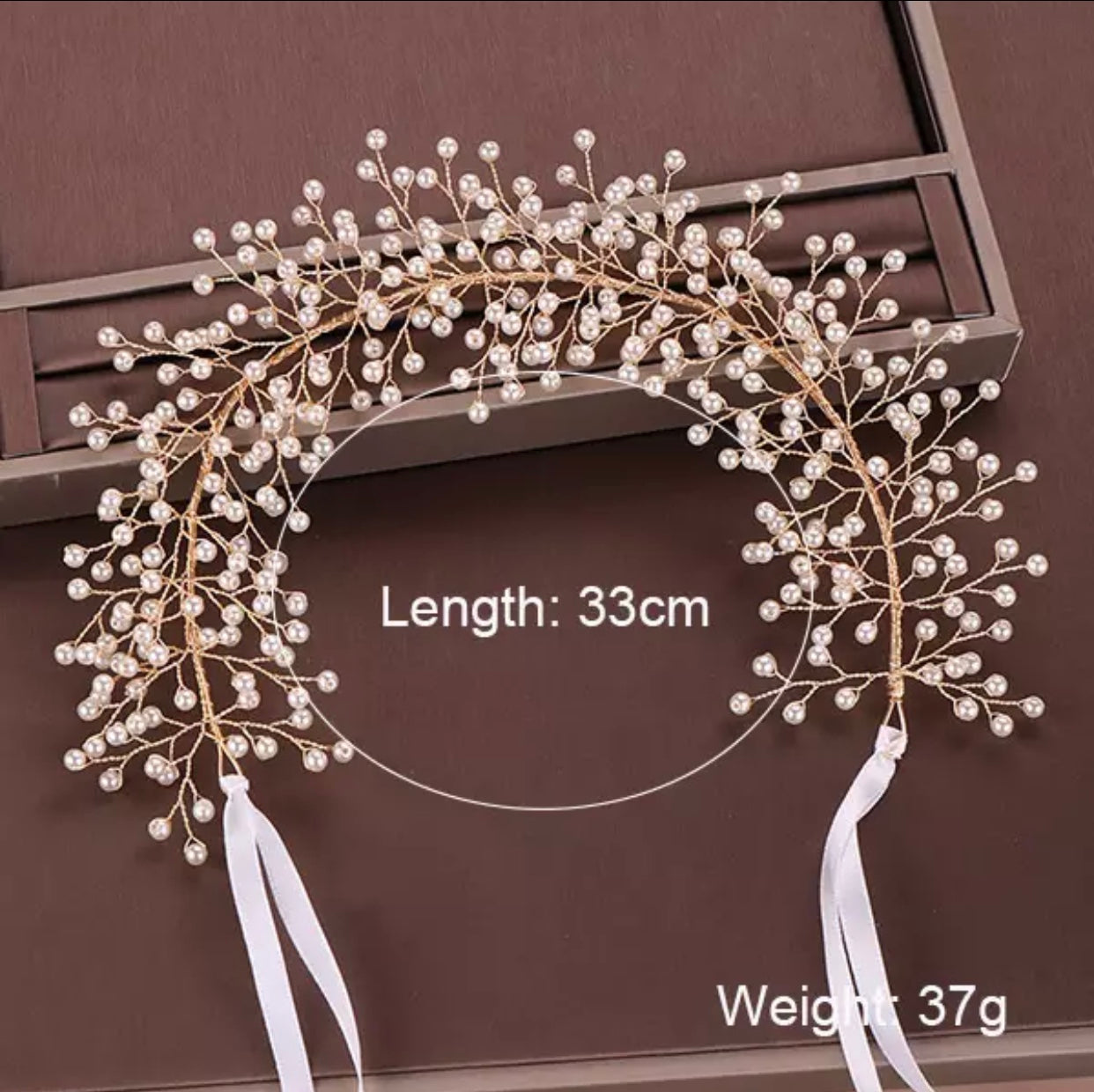 Bridal Headband Wedding Accessories / Crown-Pearls