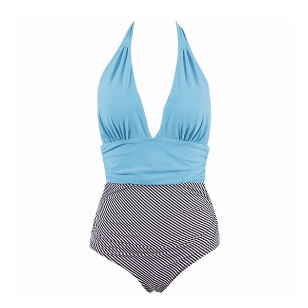 Strippy swimsuit