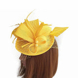 British Feather Cocktail, Party or Wedding Elegant Fedora Hat