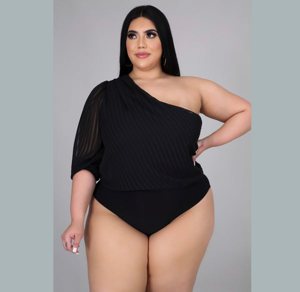 Top Dollar Plus Size Bodysuit Top