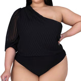 Top Dollar Plus Size Bodysuit Top