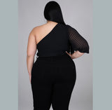 Top Dollar Plus Size Bodysuit Top