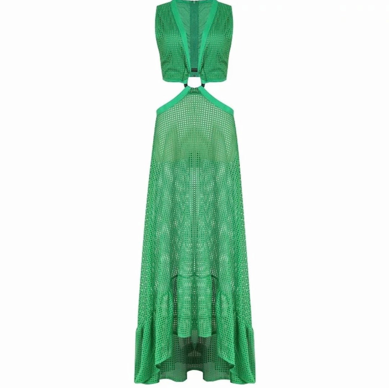 Green Fancy Beach Cover Up