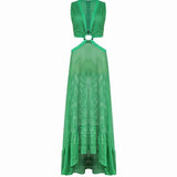 Green Fancy Beach Cover Up