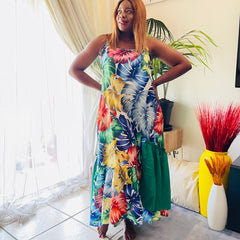 Queen Things Green Back Plus Size Dress