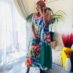 Queen Things Green Back Plus Size Dress