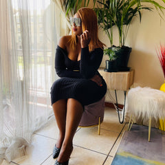 Olivia Pretty Girl Ribbed Dress